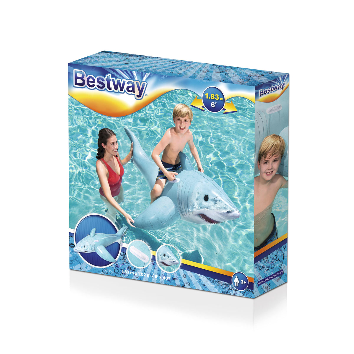 Bestway Rider Realistic Shark 183X102cm