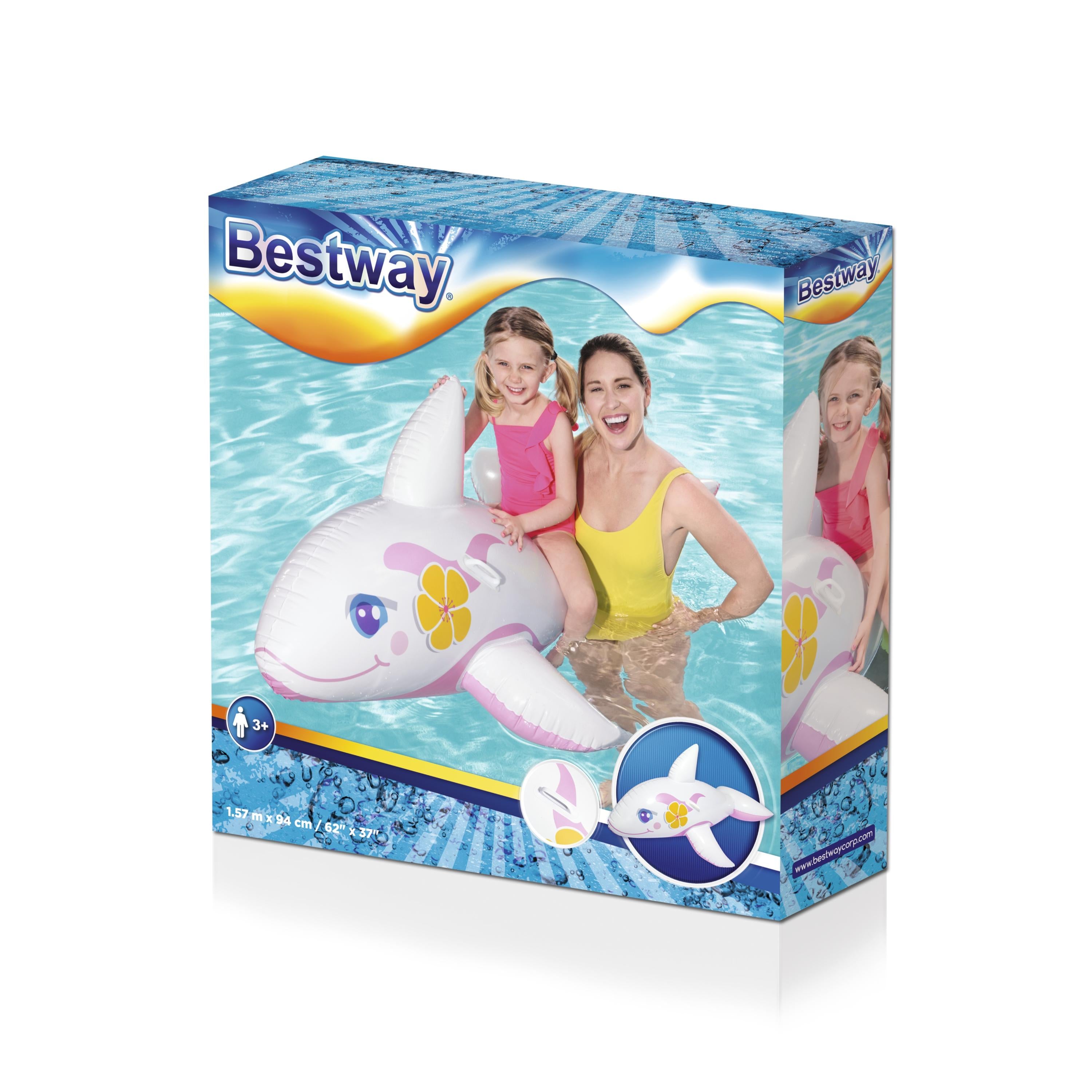 Bestway Whale Kids Inflatable Pool Float 157x94cm Assortment