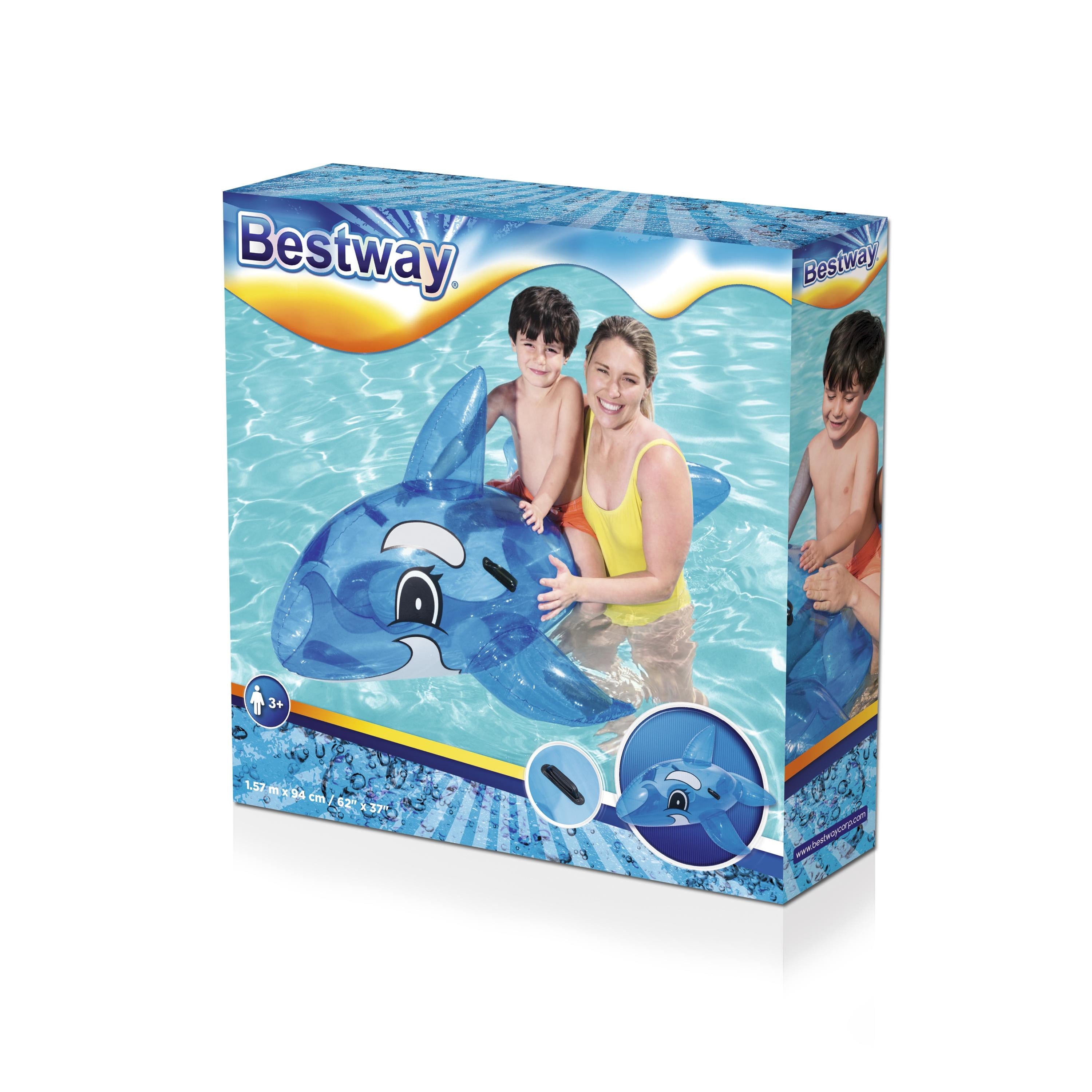 Bestway Whale Kids Inflatable Pool Float 157x94cm Assortment