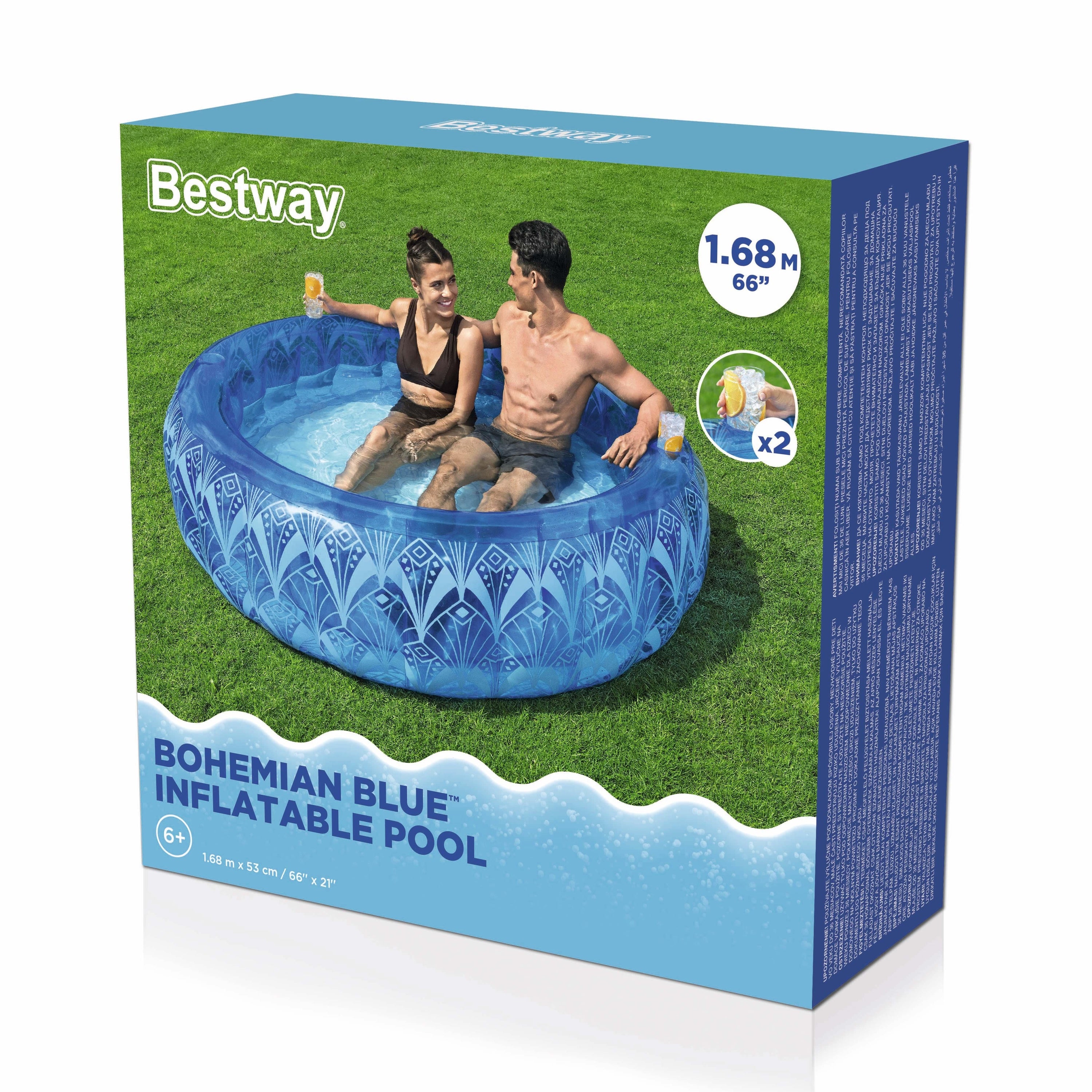 Bestway Pool Bohemian Blue 168x53cm
