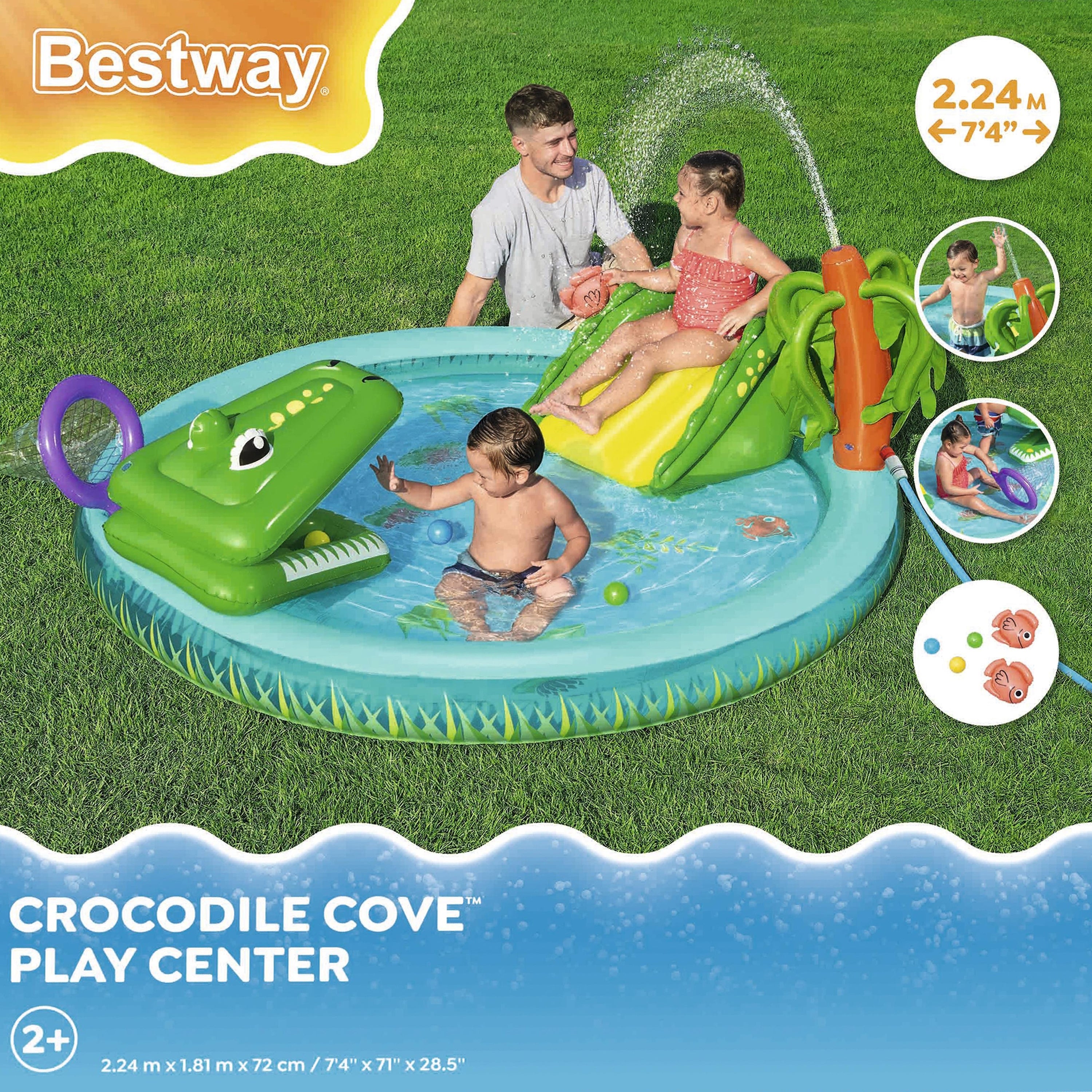 Bestway Playcentre Crocodile Cove 224x181x72cm