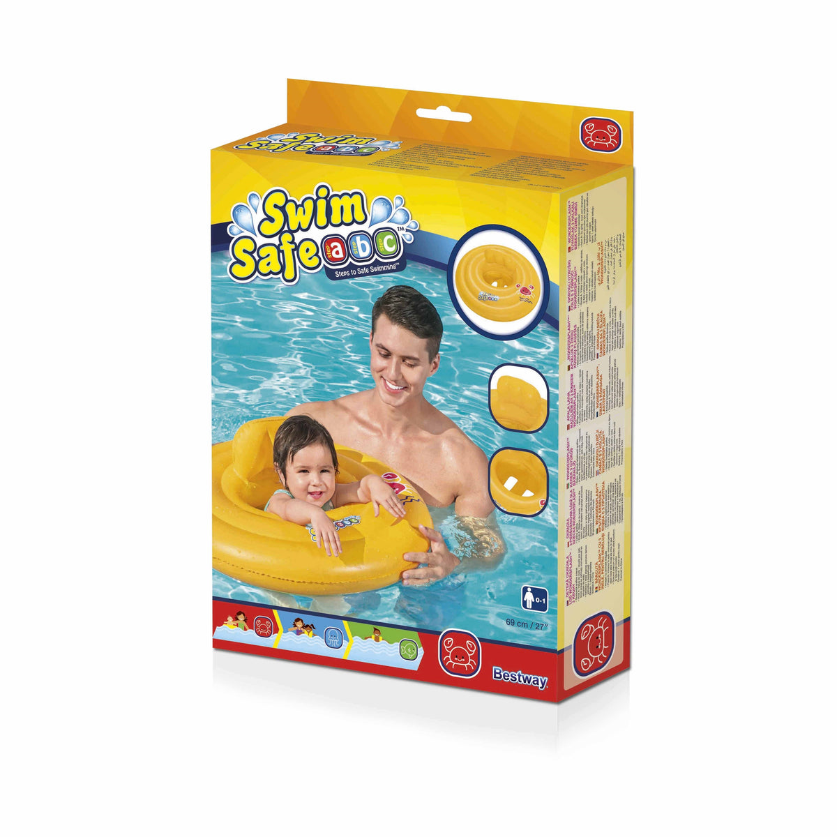 Bestway Swimsafe Baby Seat Triple Ring 69cm