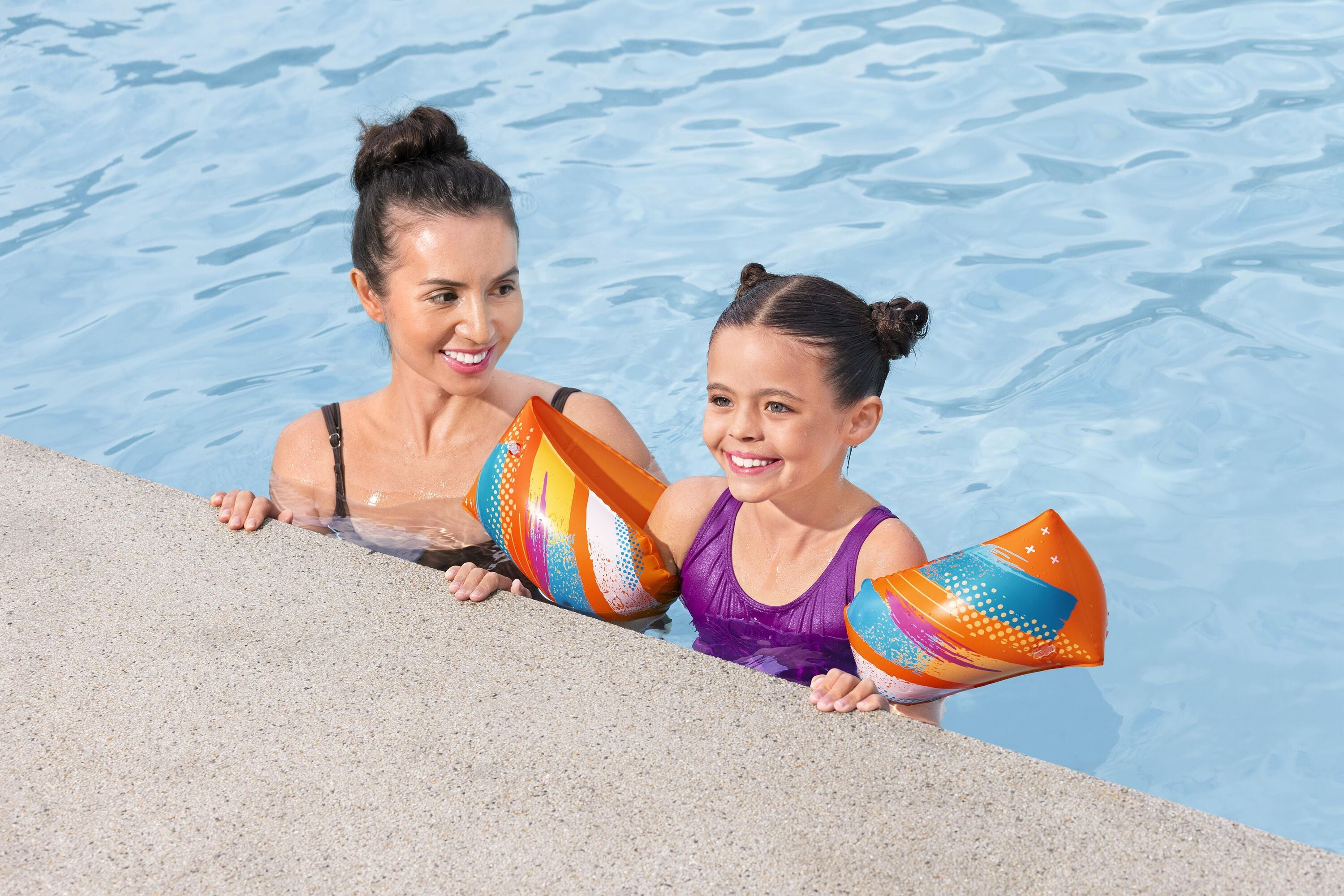 Bestway Colorify ToughLite Armbands L/XL 30x15cm Kids Inflatable Swim Float