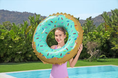 Bestway 91 cm Sweet Donut Swim Ring Inflatable Pool Float