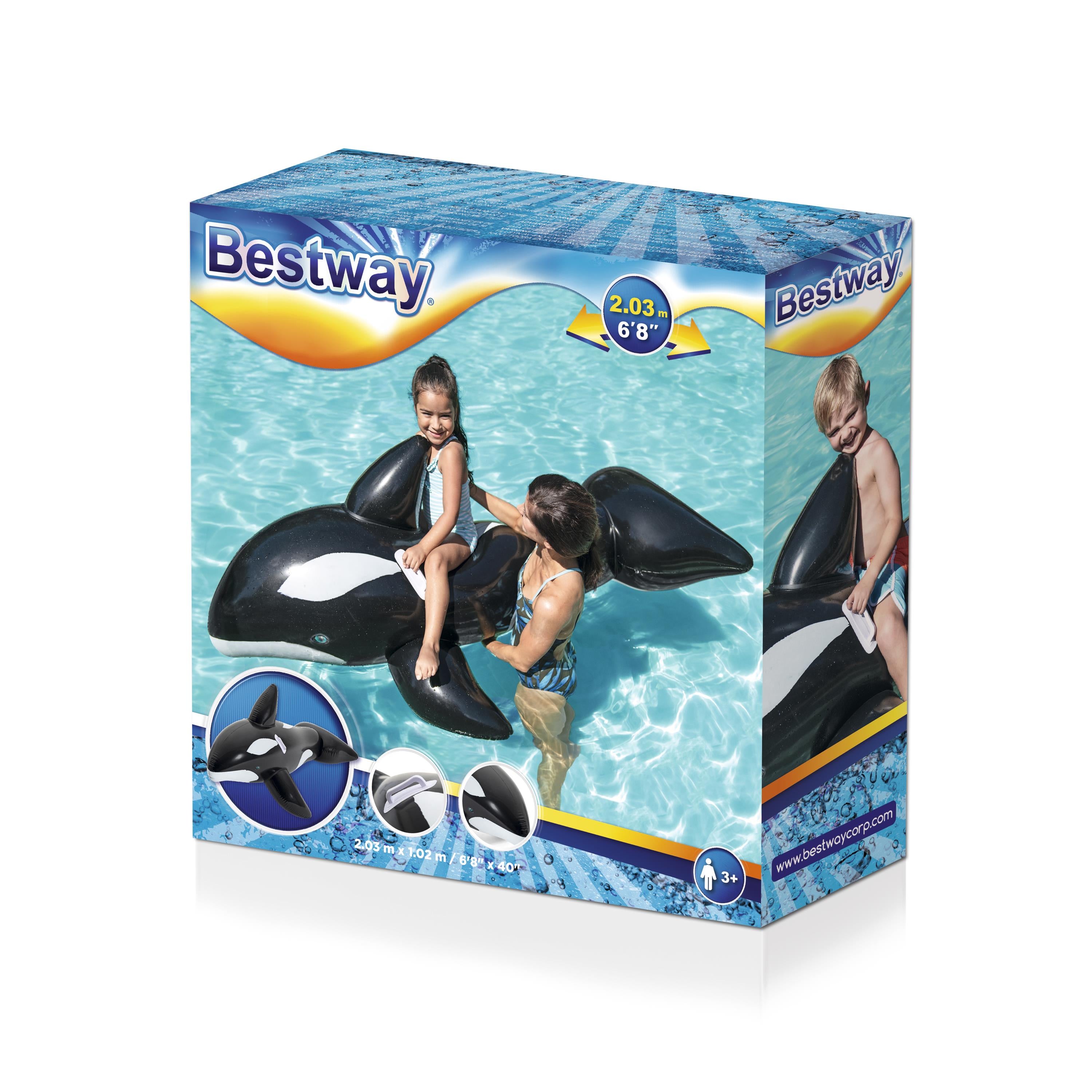 Bestway Inflatable Jumbo Whale Kids Pool Toy 203x102cm