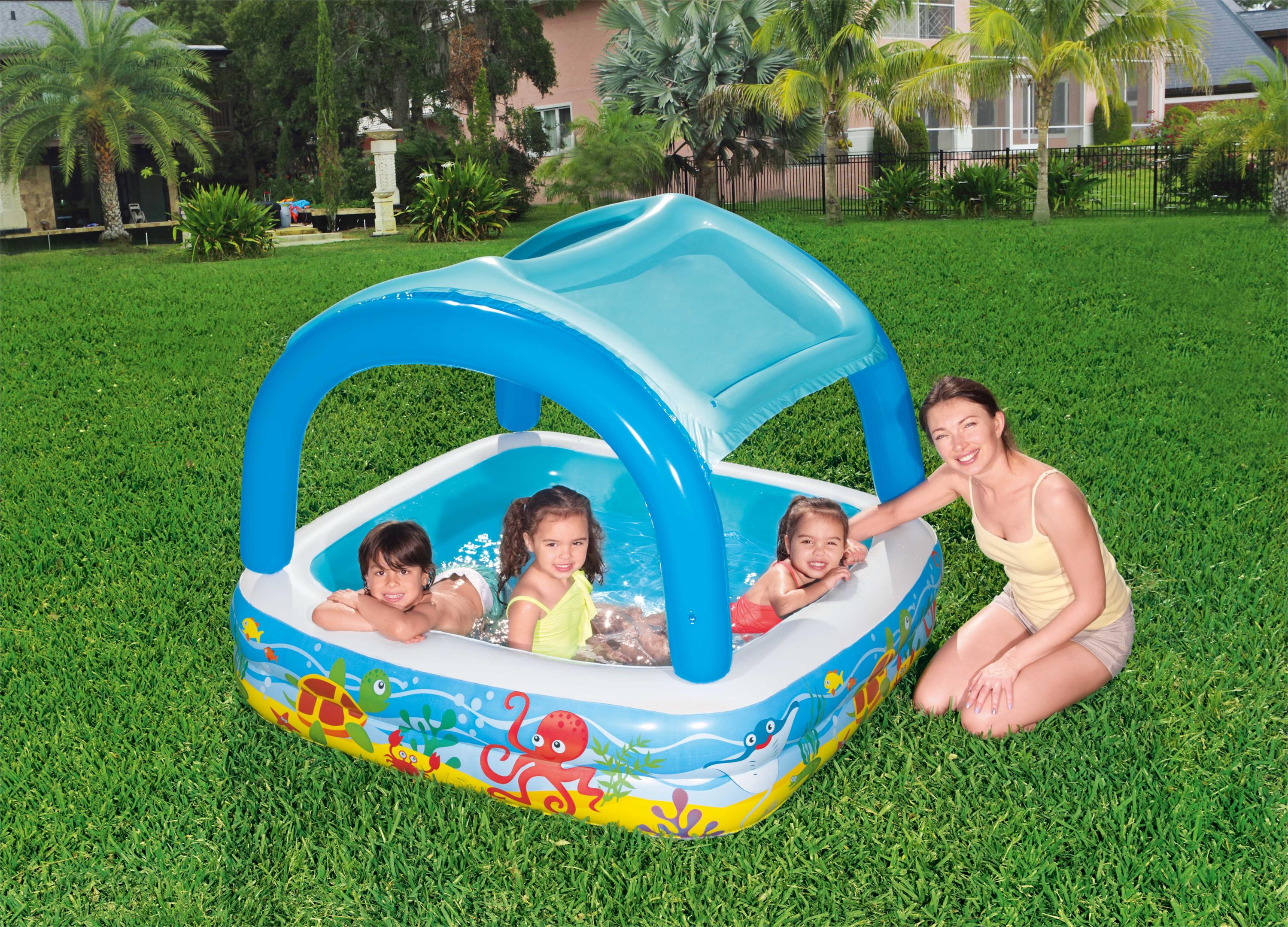 Bestway Play Pool With Canopy 140x140x114cm