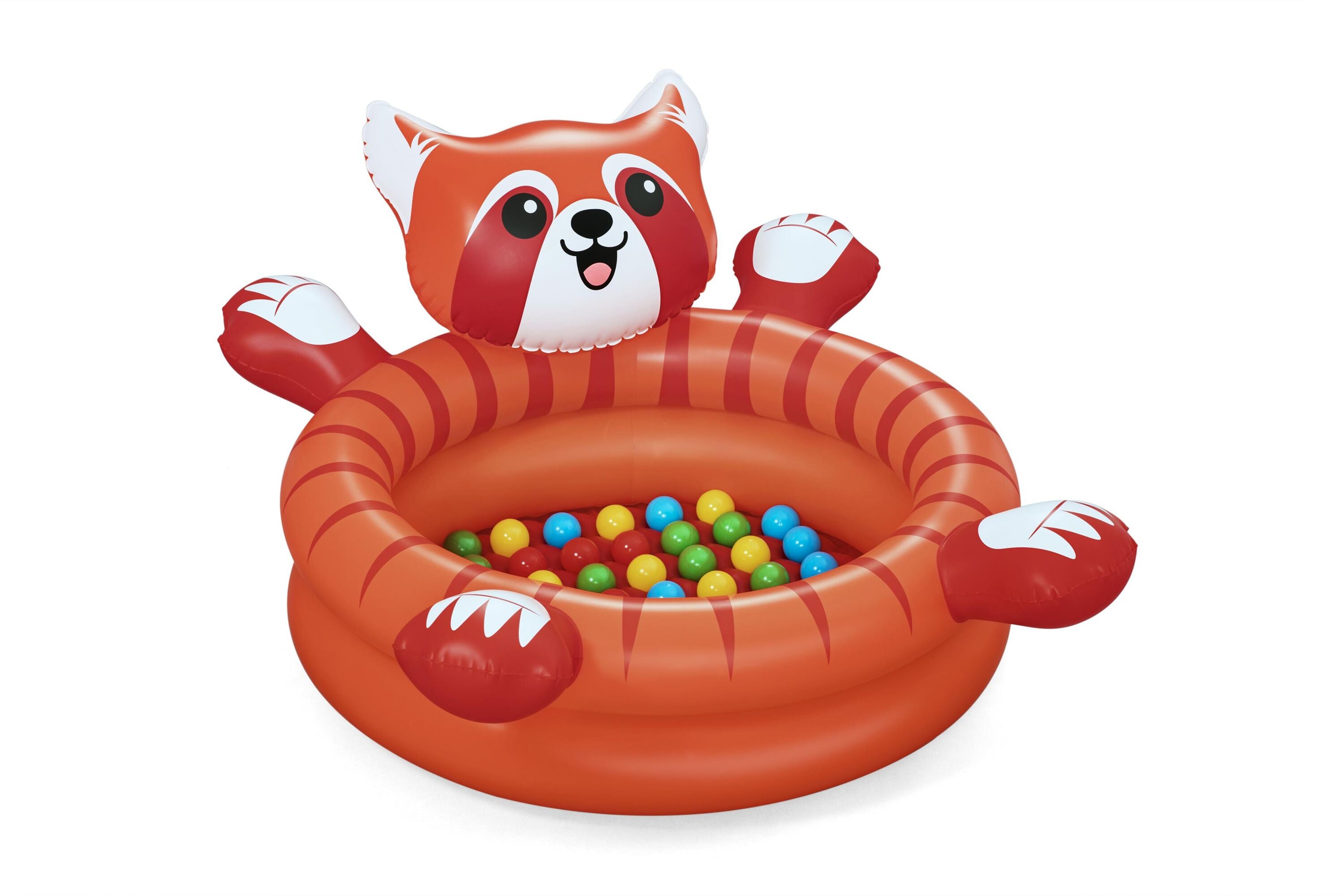 Bestway Playful Red Panda Ball Pit Inflatable Kids Toy with 50 Play Balls