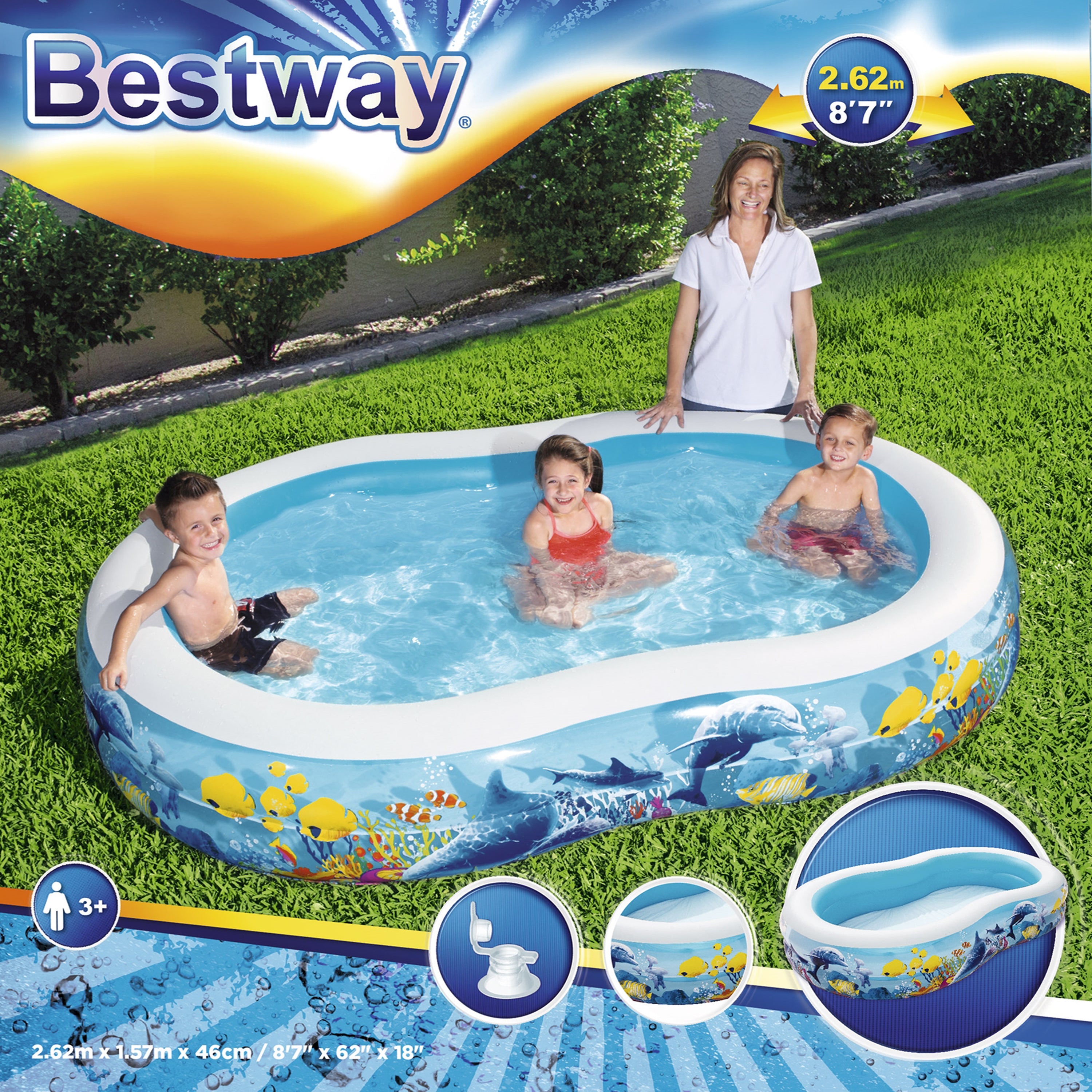 Bestway Pool Play  262x157x46cm
