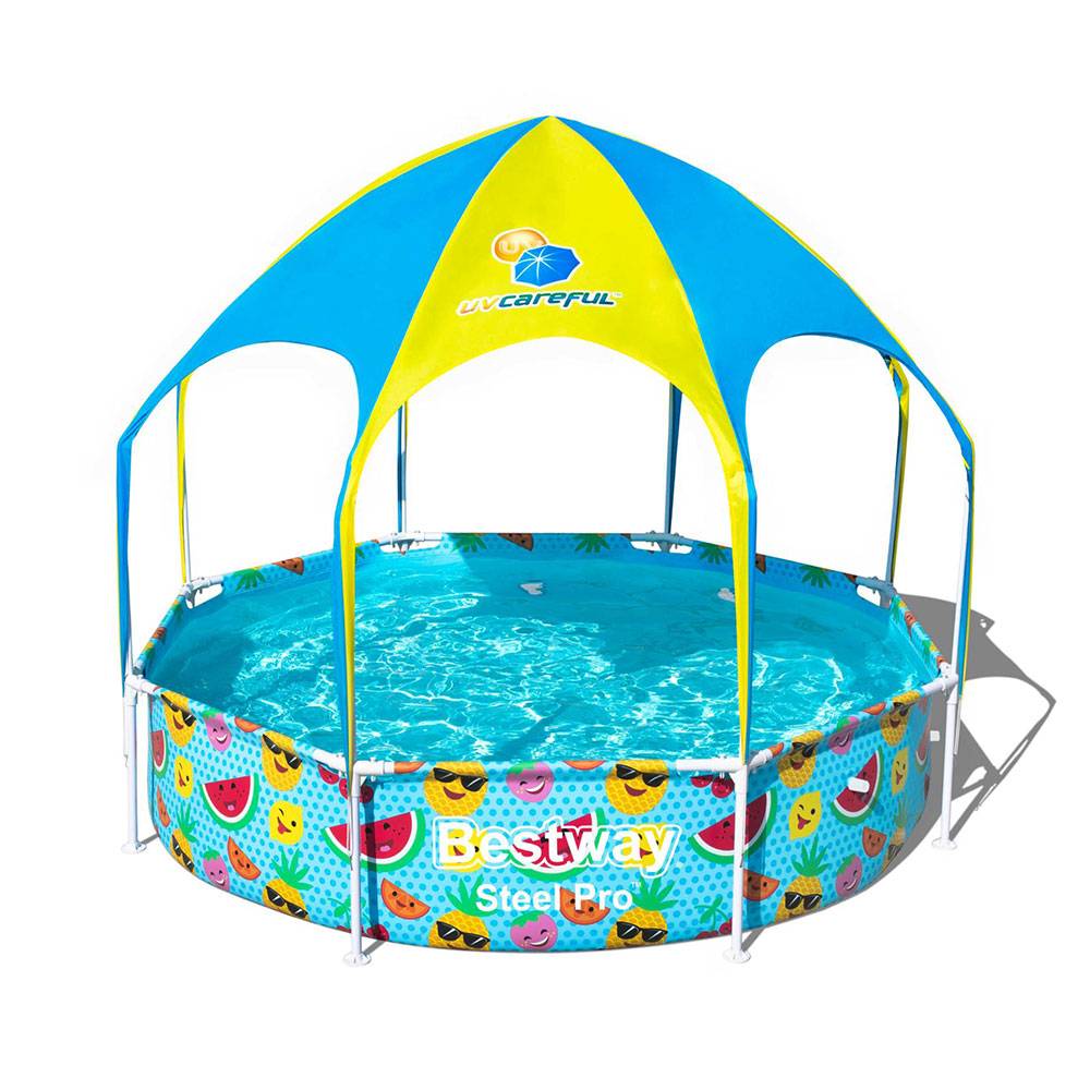 Bestway Steel Pro UV Careful Splash-in-Shade Round Play Pool 2.44m x 51cm