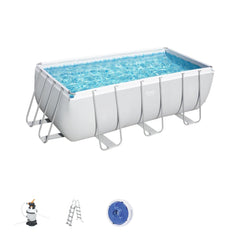 Bestway Power Steel Rectangular Frame Pool Set 412 x 201 x 122cm