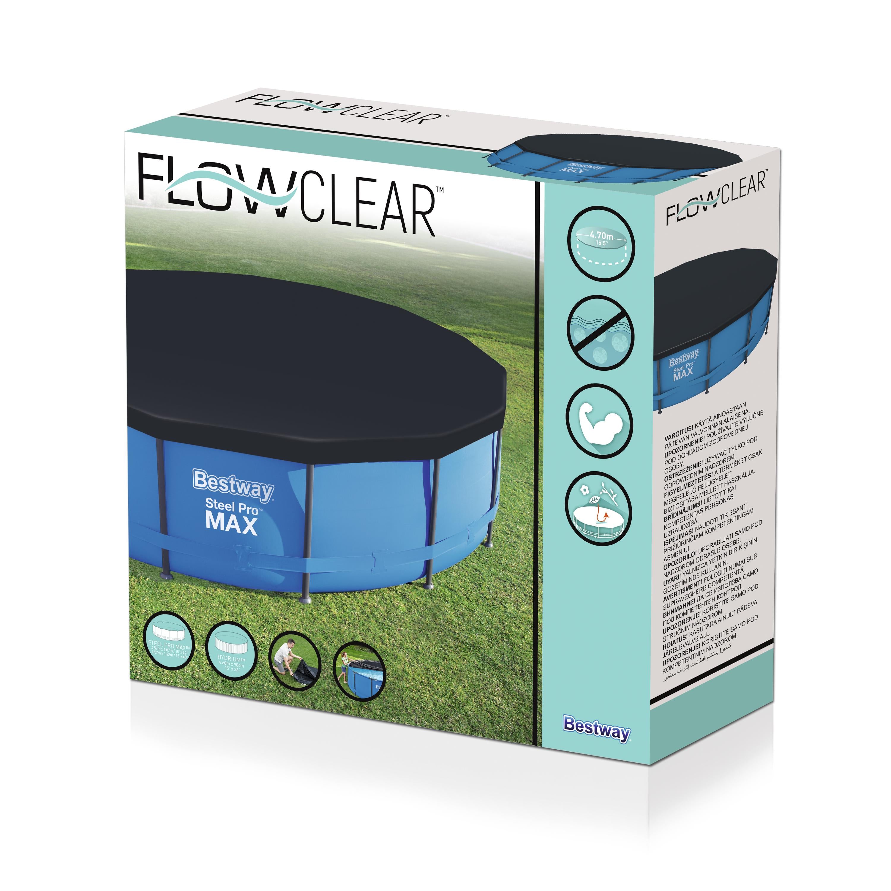 Bestway Steel Pro Round Pool Cover 4.57m