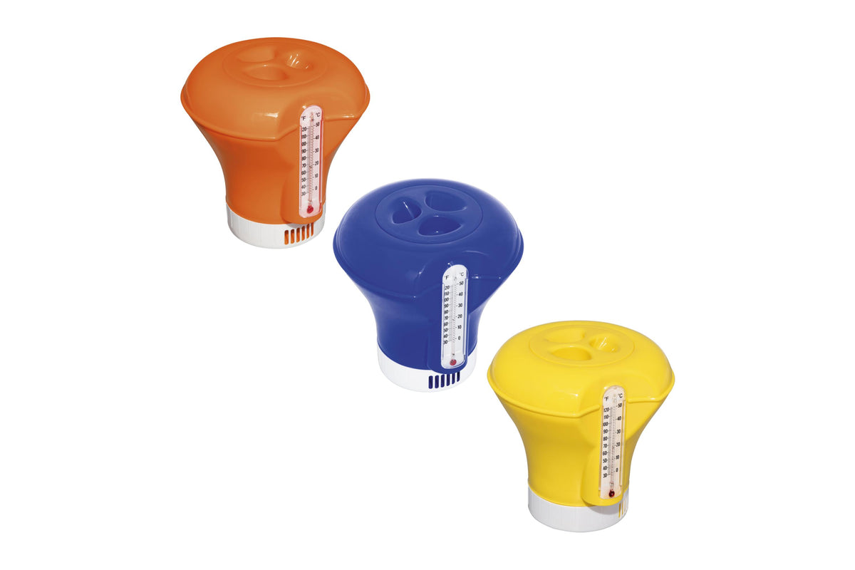 Bestway Floating Chemical Dispenser with Built-In Thermometer - Sold per piece