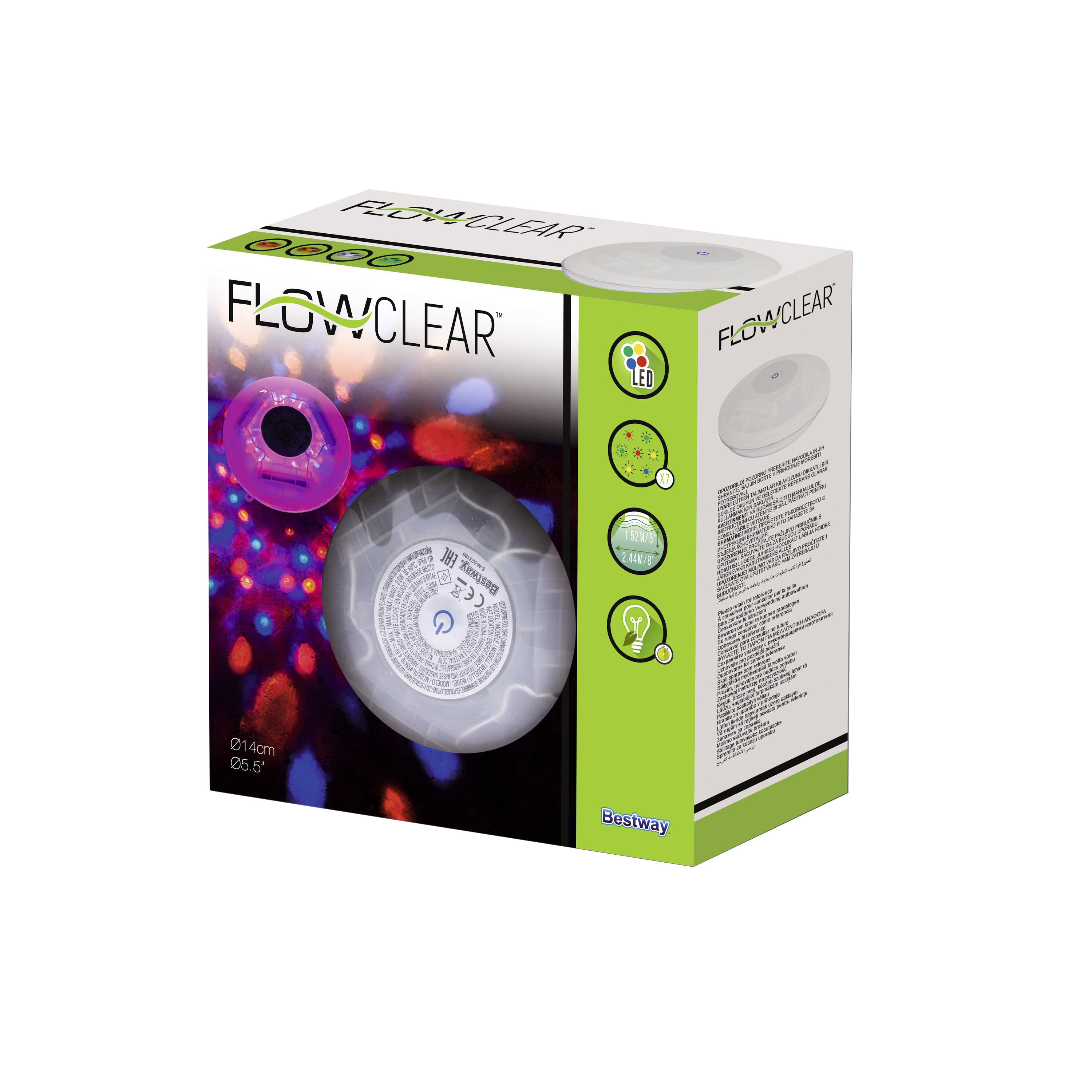 Bestway LED Floating Pool Light Waterproof Color Changing