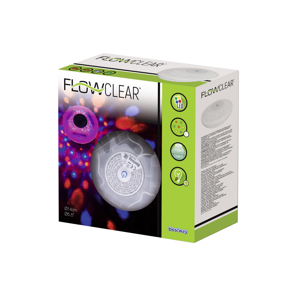 Bestway LED Floating Pool Light Waterproof Color Changing