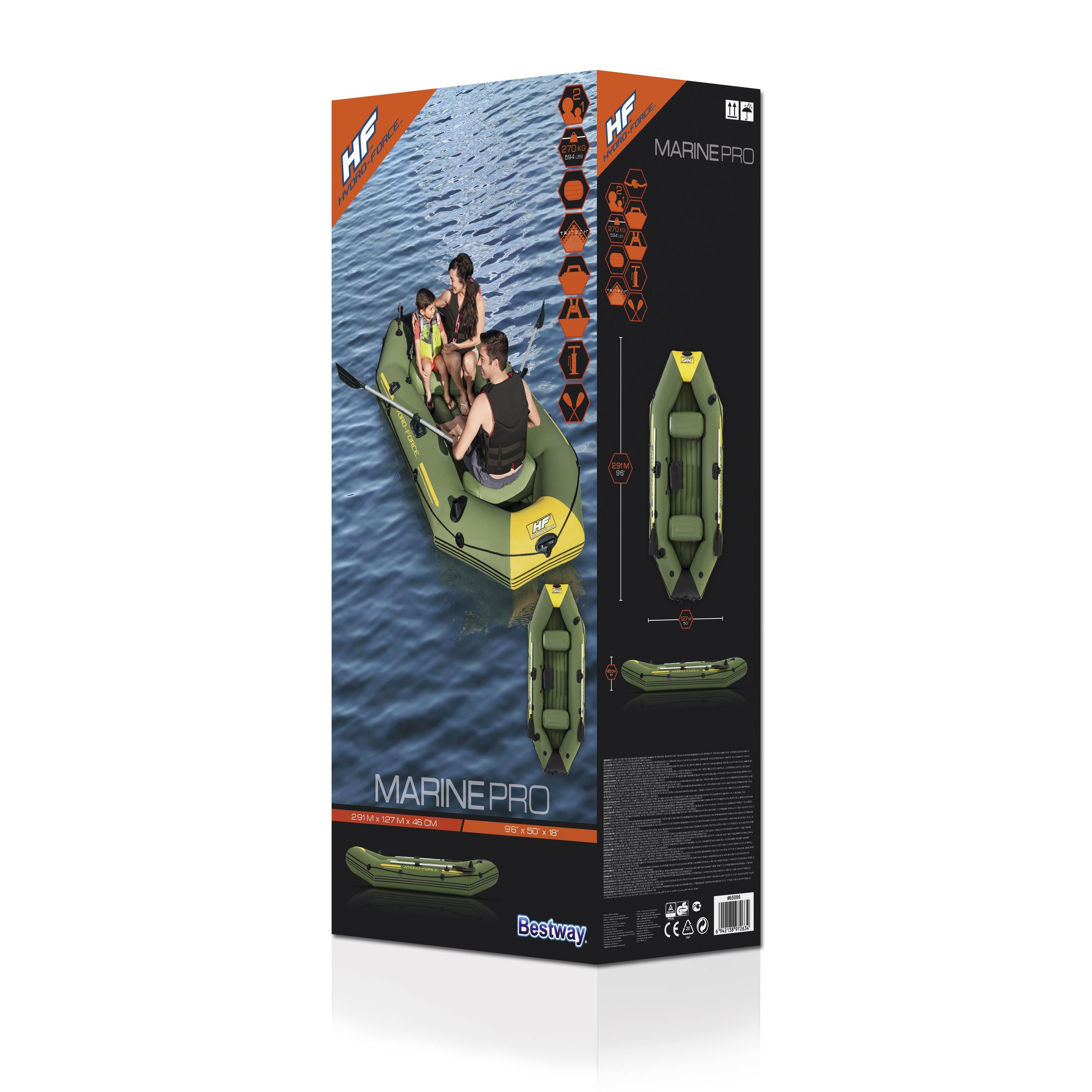 Bestway Hydro-Force Marine Pro Inflatable Boat 291x127x46cm