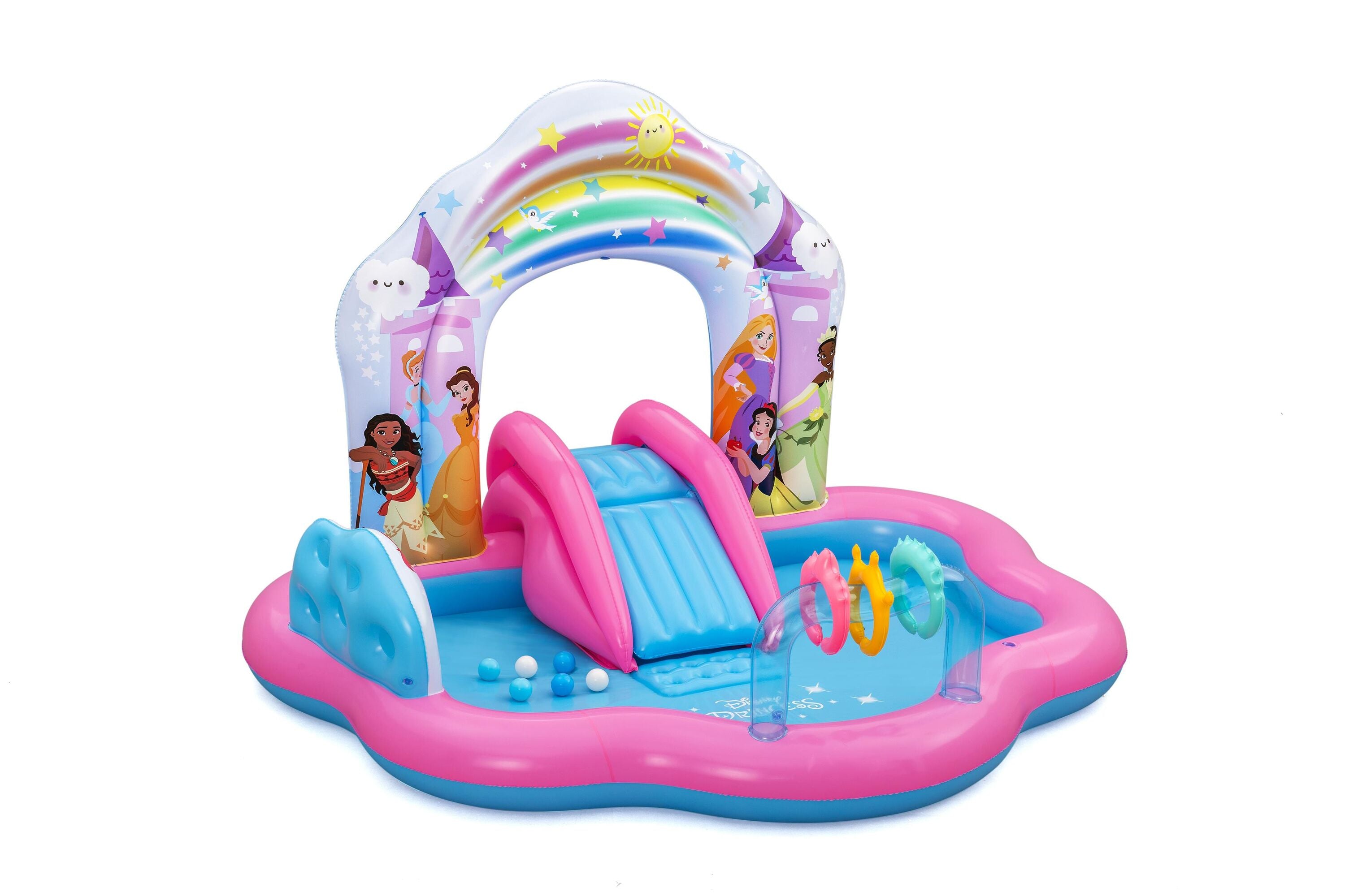 Bestway Disney Enchanted Palace Play Center Kids Inflatable Pool 221x193x140cm