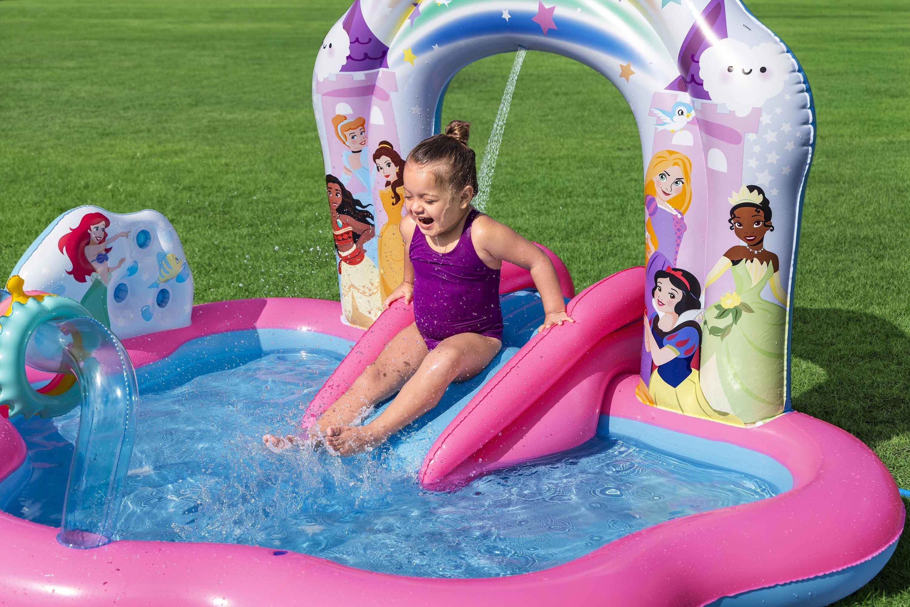 Bestway Disney Enchanted Palace Play Center Kids Inflatable Pool 221x193x140cm