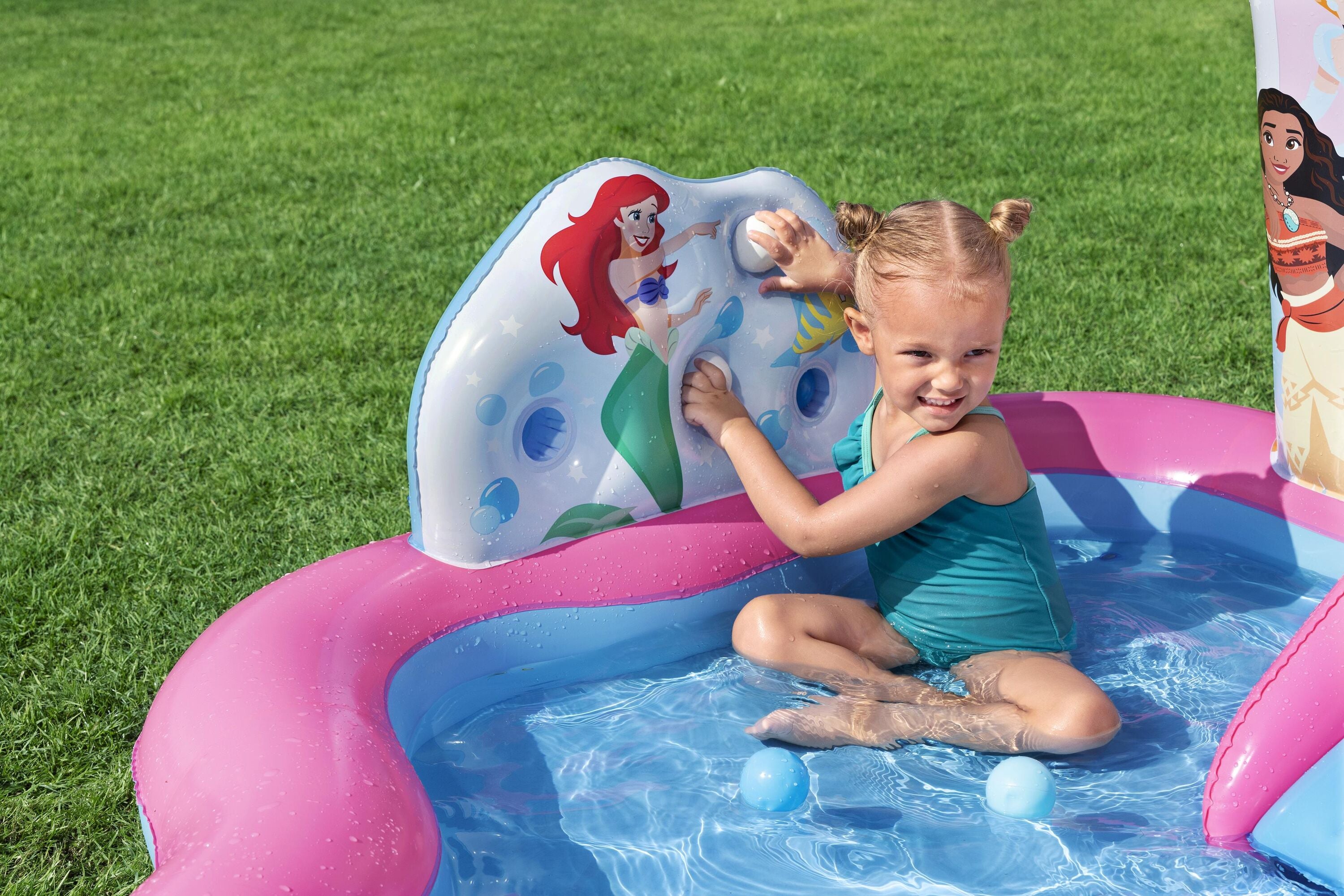 Bestway Disney Enchanted Palace Play Center Kids Inflatable Pool 221x193x140cm