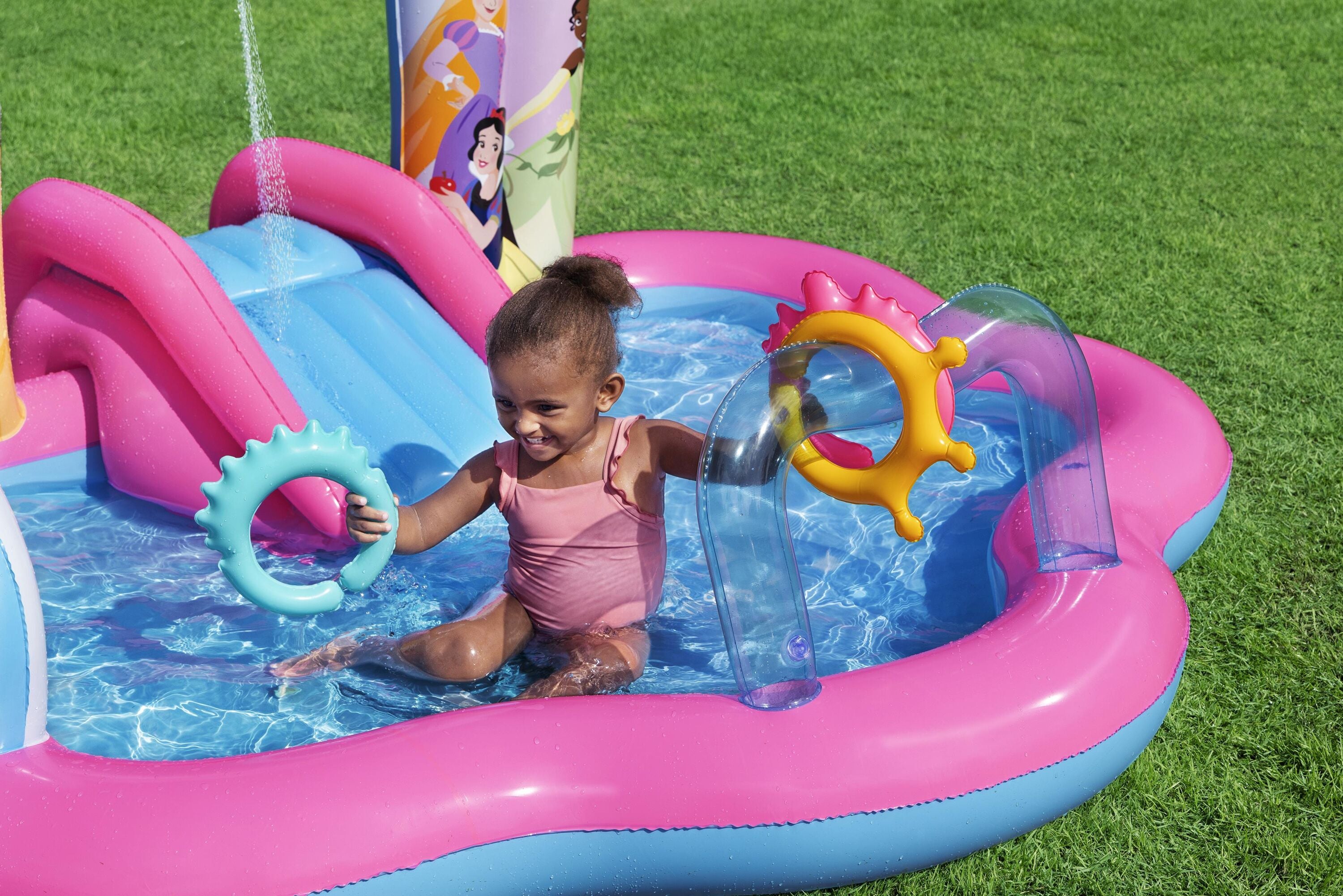 Bestway Disney Enchanted Palace Play Center Kids Inflatable Pool 221x193x140cm